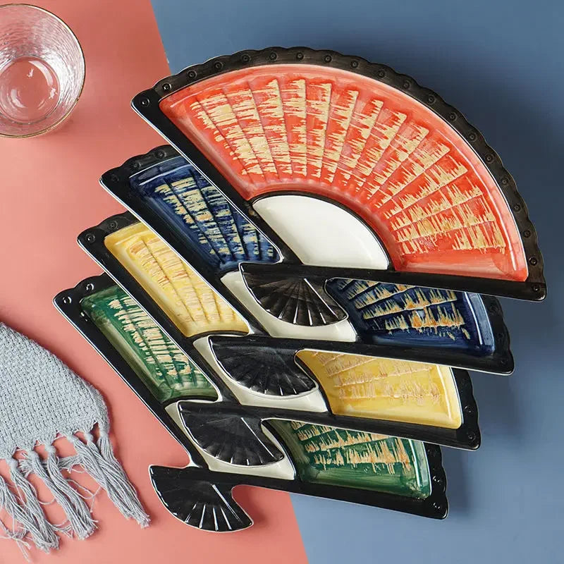 Japanese-Fan Sushi Tray